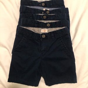 Boys Cat & Jack navy shorts -Size 5 - bundle of 5
